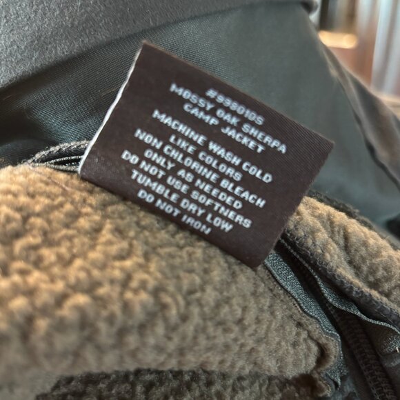 Mossy Oak Sherpa Camp Jacket Size Large - Picture 9 of 12